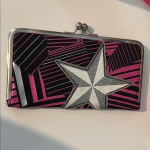 Stylish Pink and Black Women's Clutch